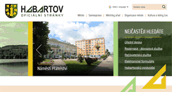 Desktop Screenshot of mestohabartov.cz